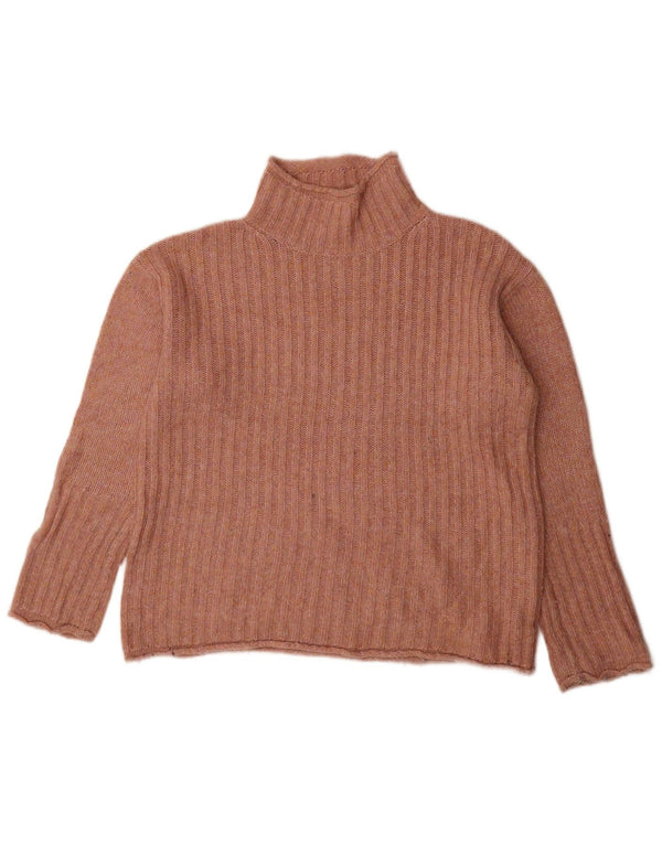 Marks & Spencer Γυναικείο πουλόβερ με λαιμό χελώνα UK 10 Small Pink
