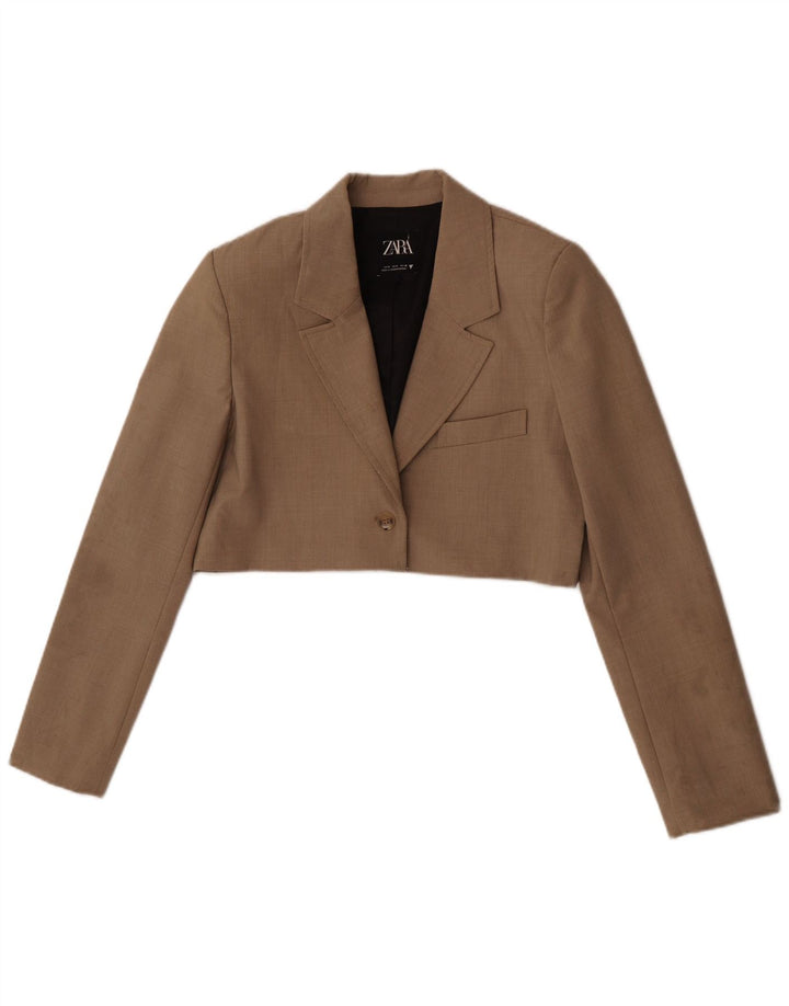 Zara Γυναικείο μπουφάν Bolero UK 10 Small Brown