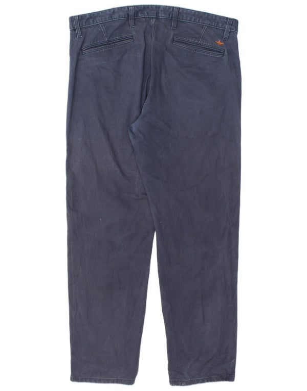 DOCKERS Ανδρικό ίσιο παντελόνι Chino W38 L30 Navy Blue Cotton