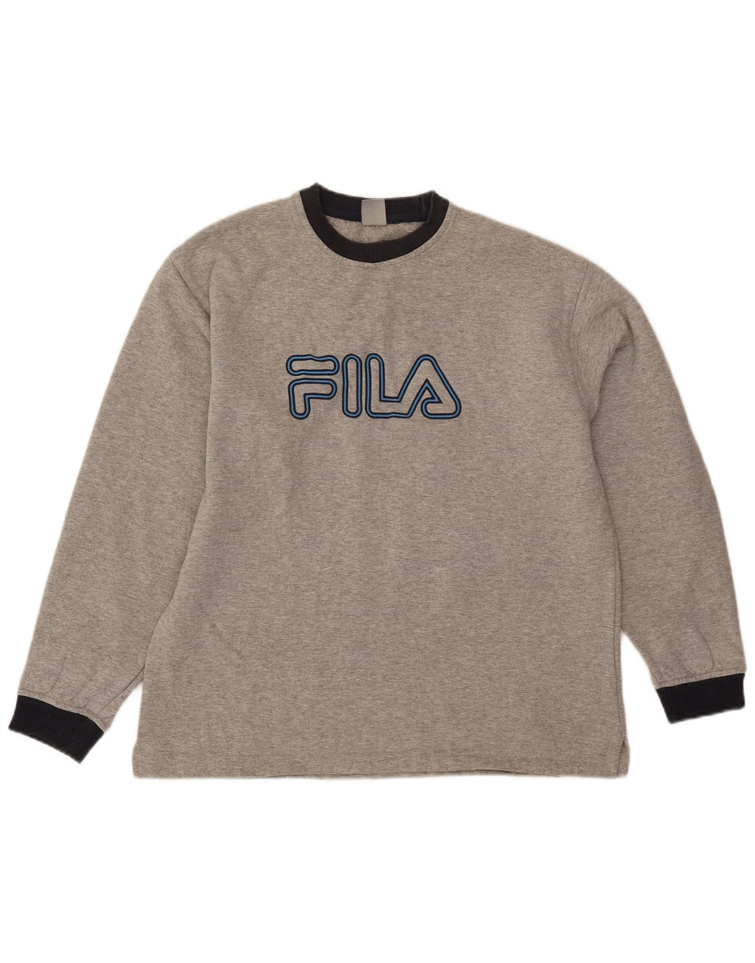Ανδρικό γραφικό φούτερ Fila Jumper IT 48 Βαμβακερό μεσαίο γκρι