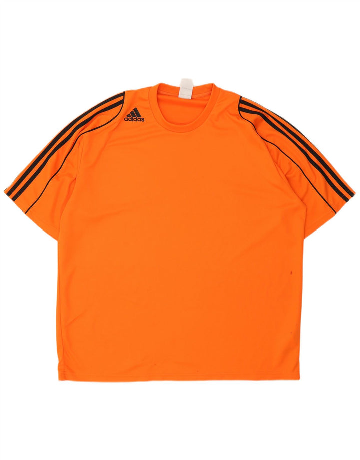 Ανδρικό T-Shirt Climalite Adidas Top 2XL Πορτοκαλί Πολυεστέρας