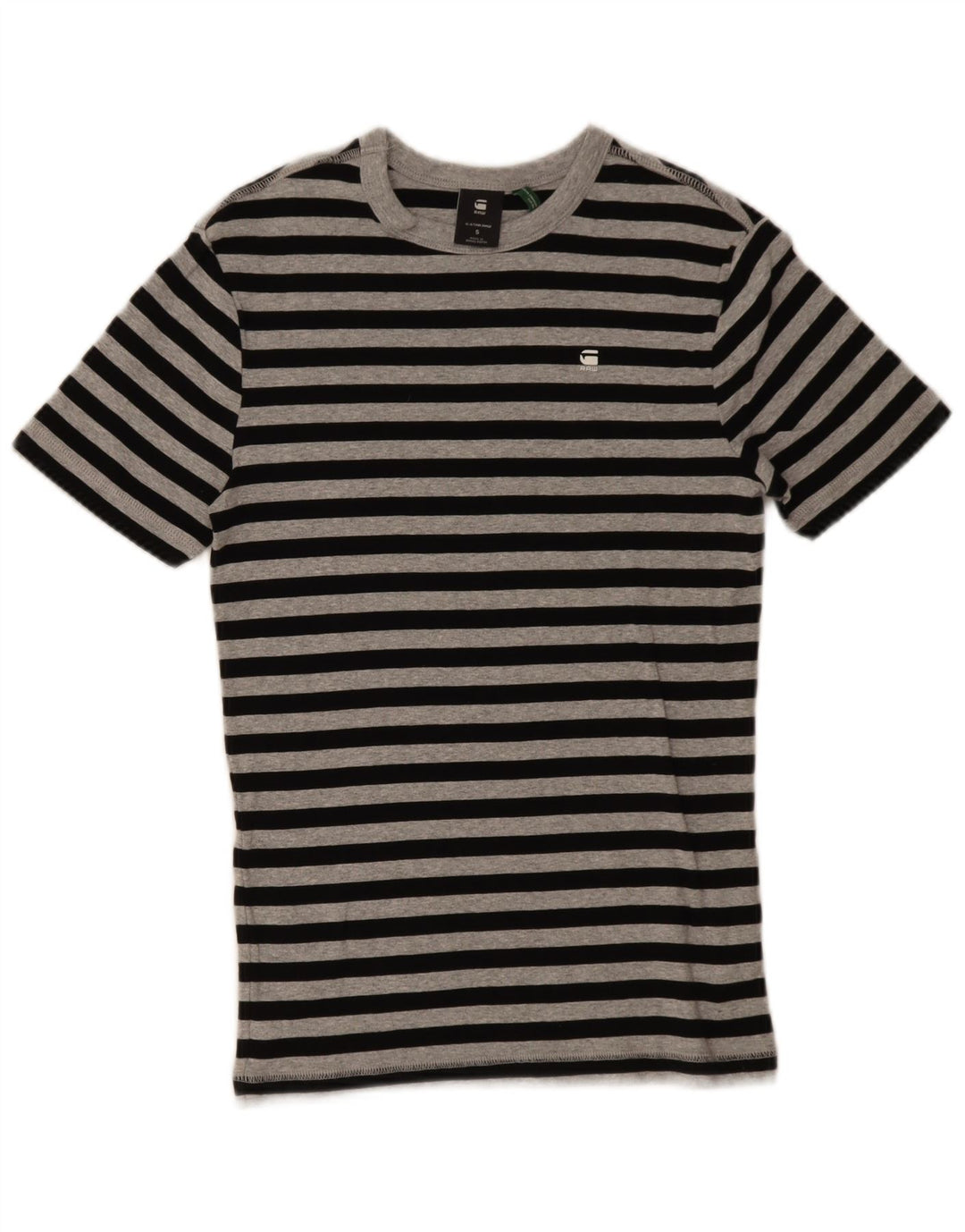 G-STAR Ανδρικό T-Shirt Top Μικρό μαύρο ριγέ βαμβακερό