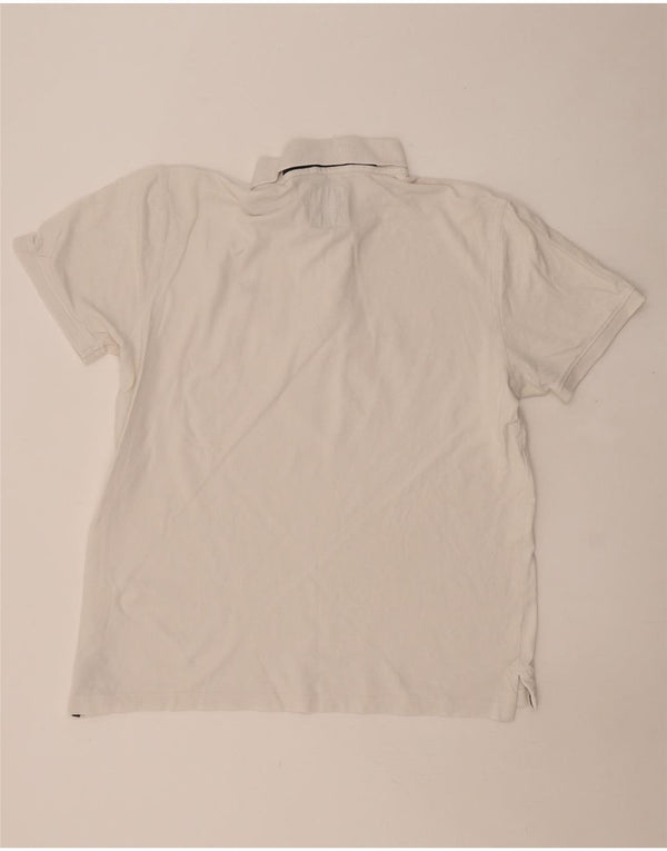 CREW CLOTHING Ανδρικό πουκάμισο πόλο XL Λευκό βαμβακερό