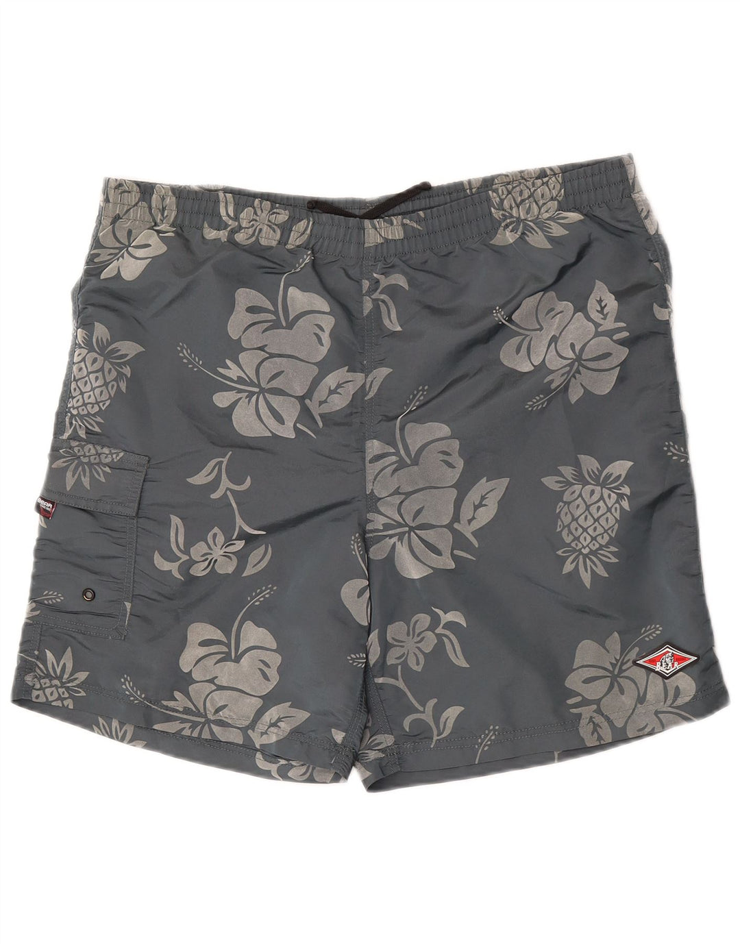 Ανδρικό αθλητικό σορτς Bear XL Γκρι Floral Polyamide