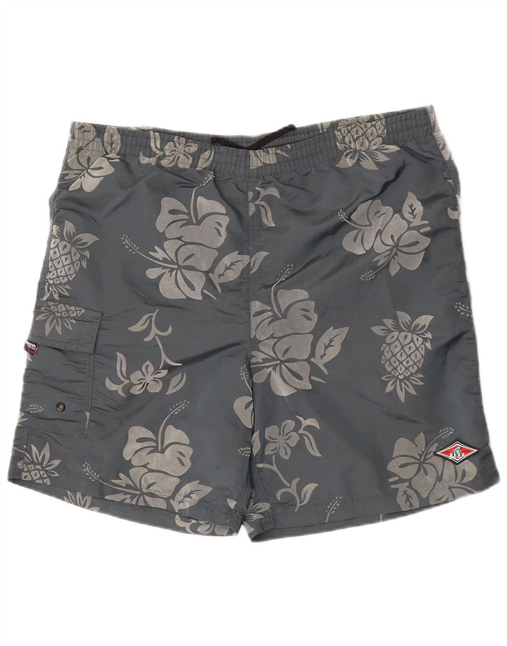 Ανδρικό αθλητικό σορτς Bear XL Γκρι Floral Polyamide