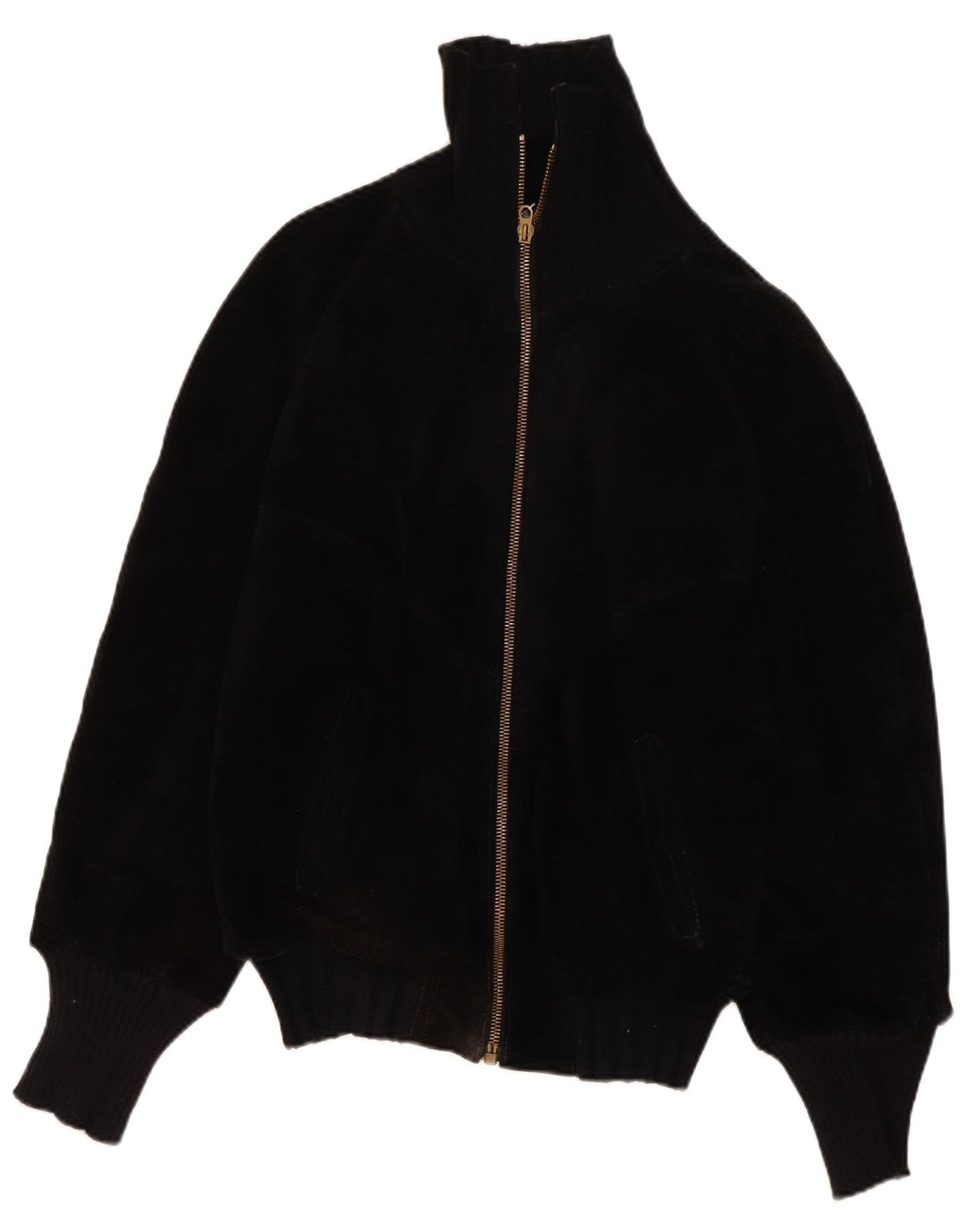 Vintage Ανδρικό Sherpa Δερμάτινο Μπουφάν IT 44 XS Μαύρο Ρετρό