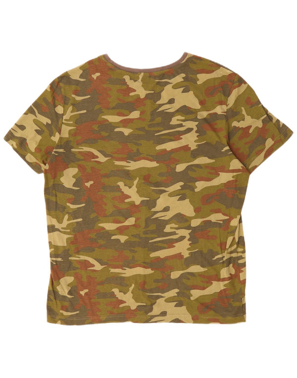 Ανδρικό γραφικό T-Shirt Rainbow Top Large Khaki Camouflage Βαμβακερό