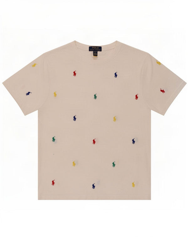 Γραφικό μπλουζάκι Polo Ralph Lauren Boys Top 14-15 ετών μεγάλο λευκό