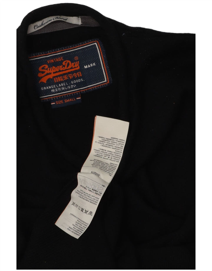 Ανδρικό πουλόβερ Superdry Crew Neck Jumper Μικρό μαύρο βαμβακερό