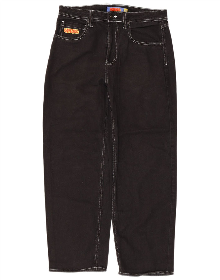 VINTAGE Ανδρικό τζιν κωνικό W30 L28 μαύρο βαμβακερό