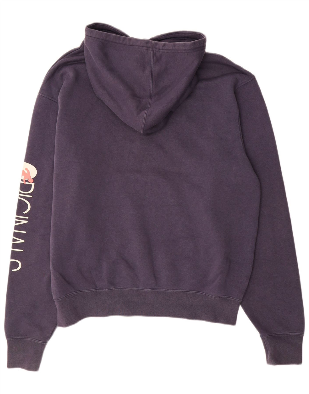 Ανδρικό γραφικό κουκούλα ADIDAS Μεγάλο μπλε βαμβακερό