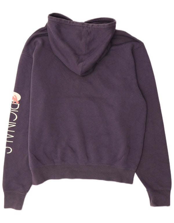 Ανδρικό γραφικό κουκούλα ADIDAS Μεγάλο μπλε βαμβακερό