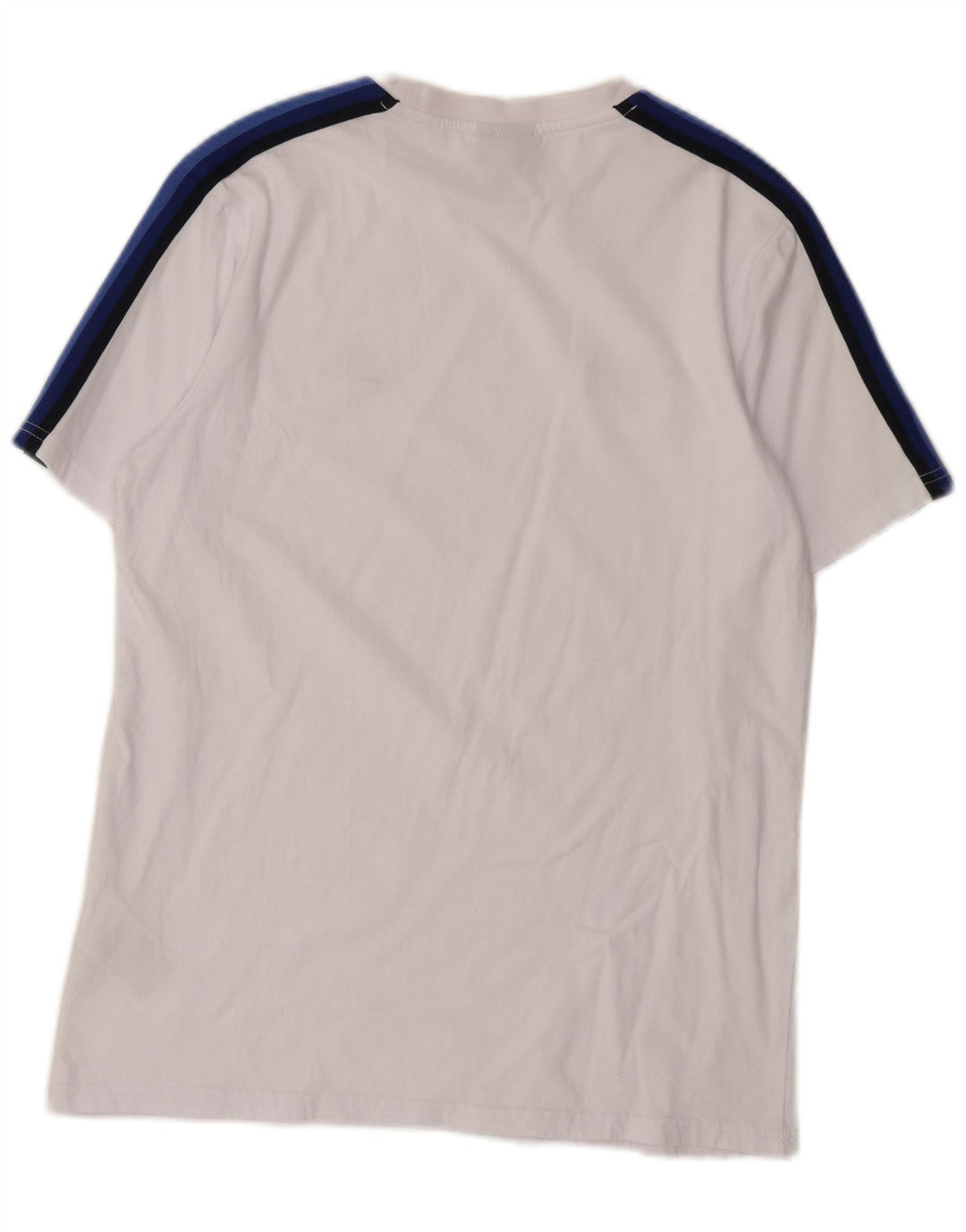Ανδρικό T-Shirt Ellesse Top Large White Colourblock Βαμβακερό