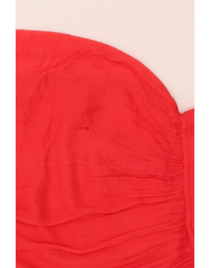 J. CREW Womens One Shoulder Dress US 12 Large Red Silk Vintage J. Crew and Second-Hand J. Crew from Messina Hembry 