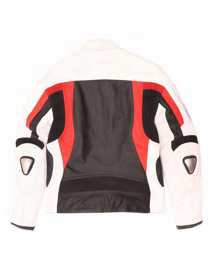 BMW Ανδρικό Δερμάτινο Μπουφάν Racer UK 42 XL Πολύχρωμο Colourblock
