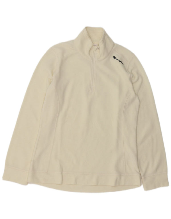 Champion Womens Zip Fleece Jumper UK 18 XL White