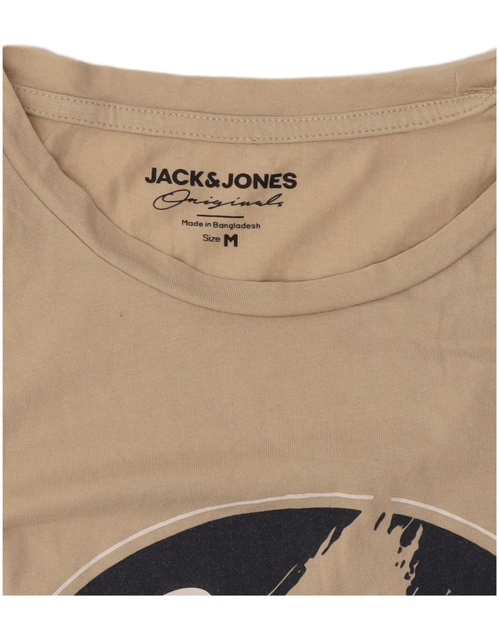 Ανδρικό γραφικό μπλουζάκι Jack & Jones Top Medium Beige