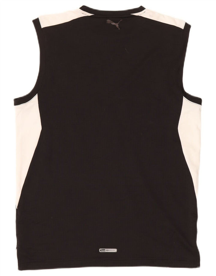 Ανδρικό γραφικό γιλέκο Puma Top Medium Black Colourblock Polyester Sports