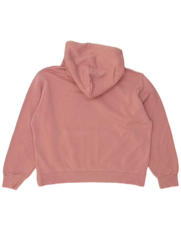 Converse Γυναικείο Hoodie Jumper UK 14 Medium Pink Βαμβακερό