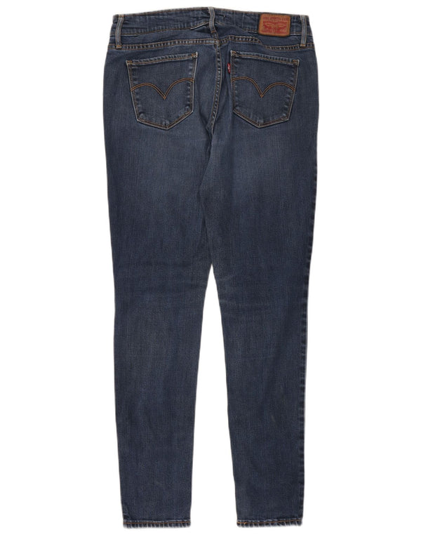 Levi's Womens 711 Skinny Jeans W28 L30 Navy Blue Lyocell
