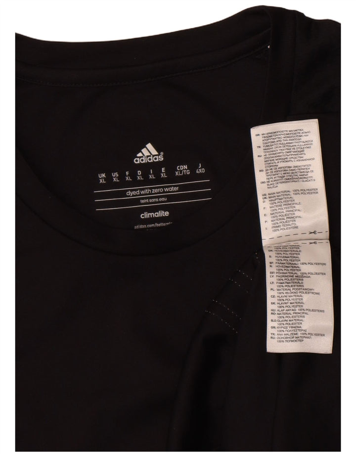 Ανδρικό T-Shirt Climalite Adidas Top XL Μαύρο Πολυεστέρας