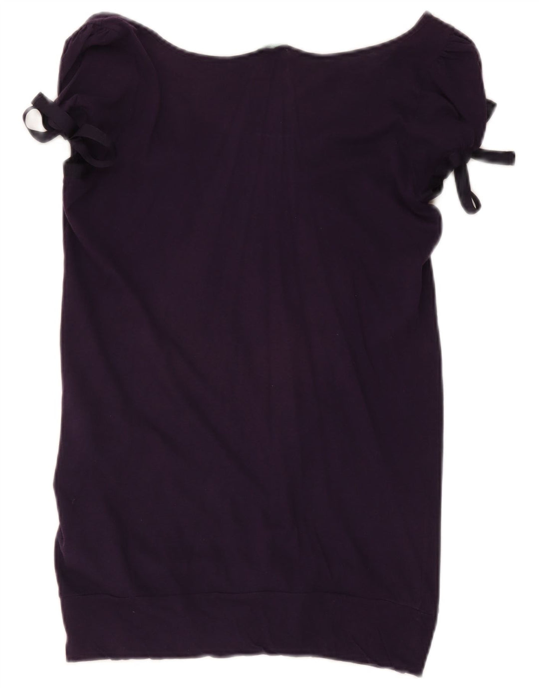 Benetton Γυναικεία Μπλούζα Τοπ UK 14 Large Purple Cotton