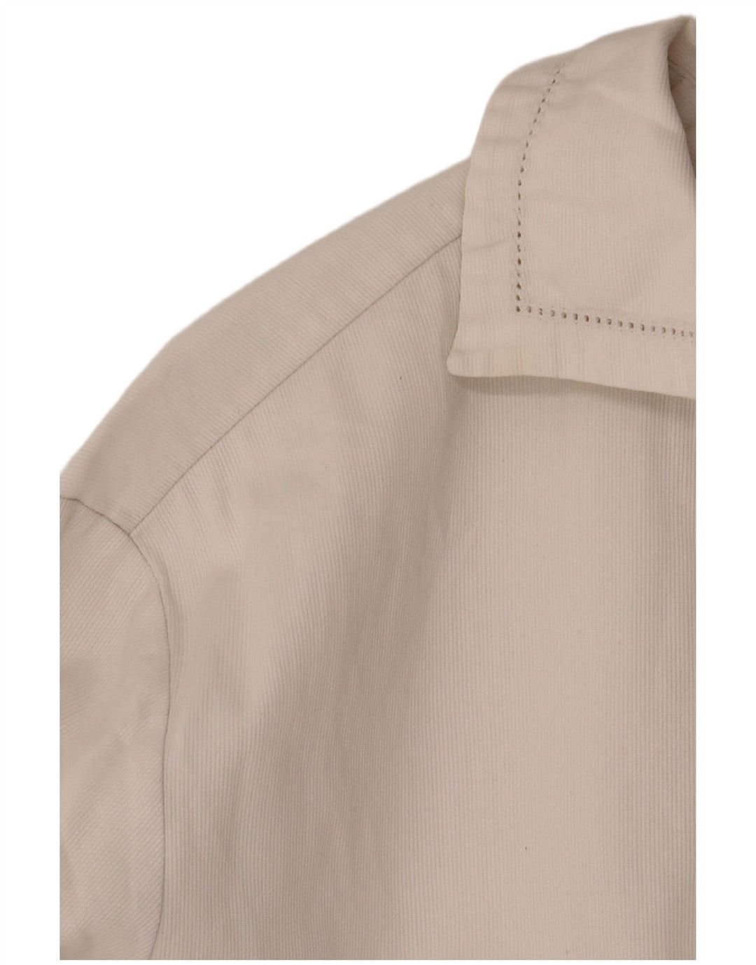 BENETTON Γυναικείο Πουκάμισο IT 42 Μεσαίο Λευκό Βαμβακερό