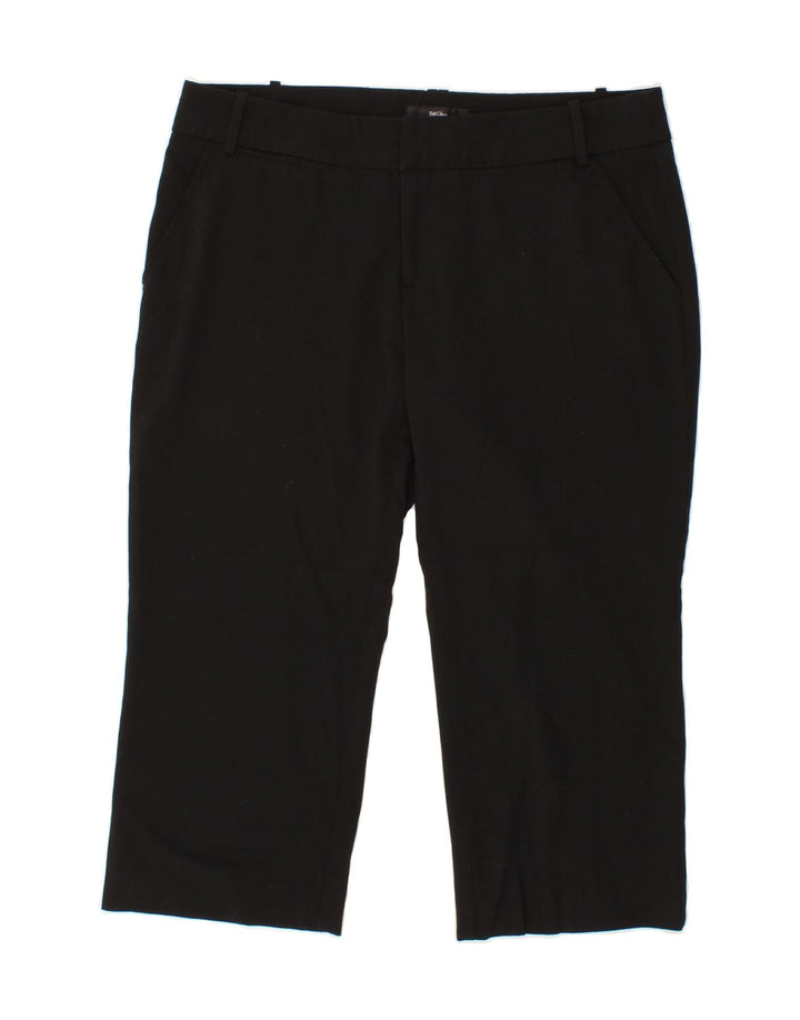 MOSSIMO Womens Straight Capri Trousers US 8 Medium W32 L20 Black Polyester Vintage Mossimo and Second-Hand Mossimo from Messina Hembry 