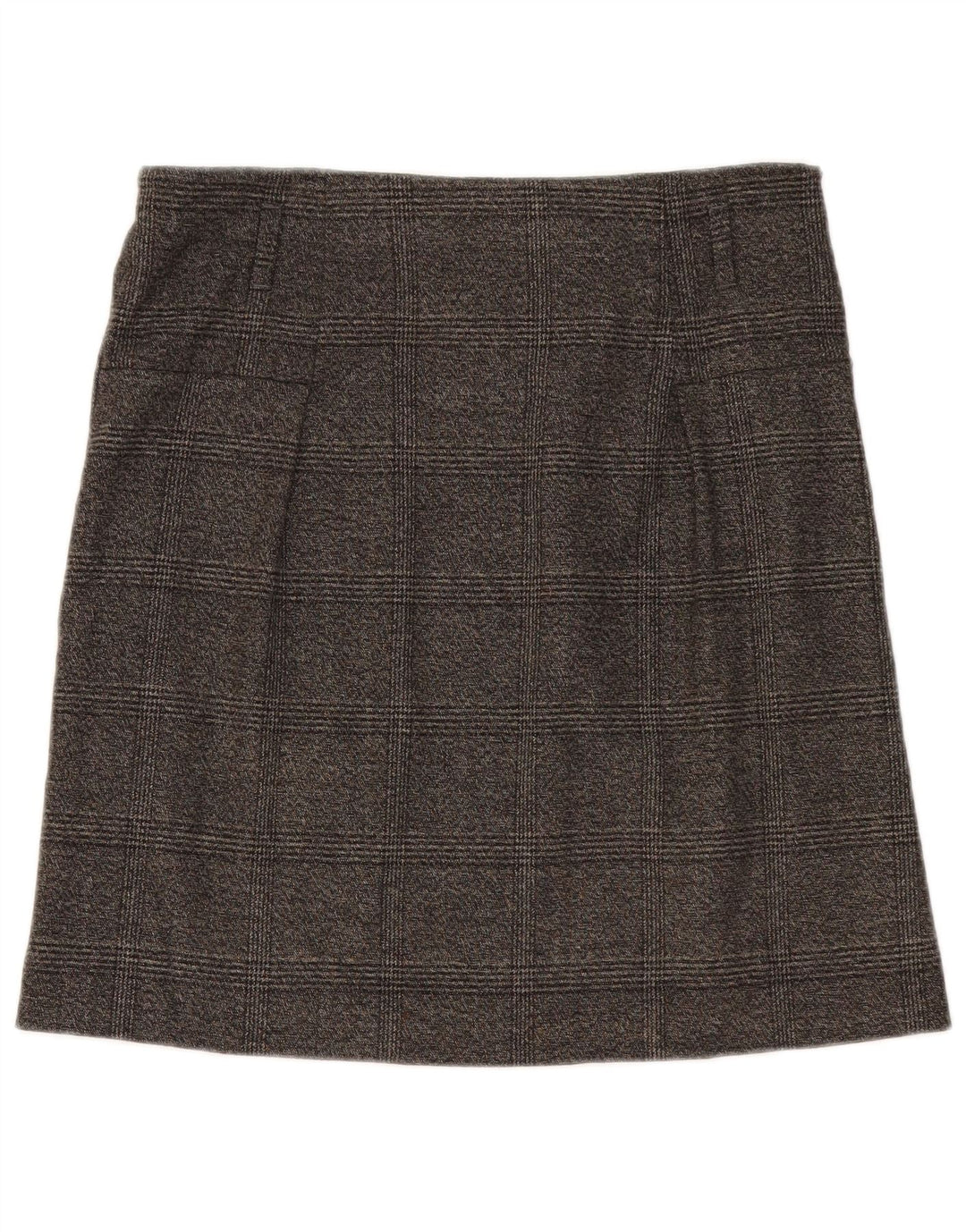 Zara Γυναικεία ίσια φούστα Medium W28 Γκρι Καρό Πολυεστέρας