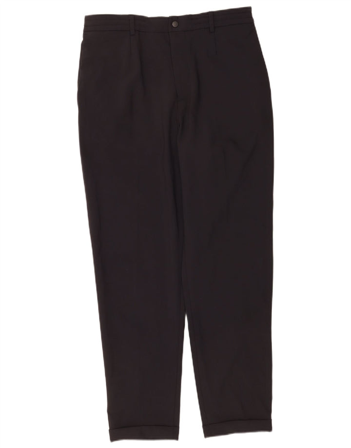 Zara Γυναικείο ίσιο παντελόνι Chino Medium W31 L28 Μαύρο