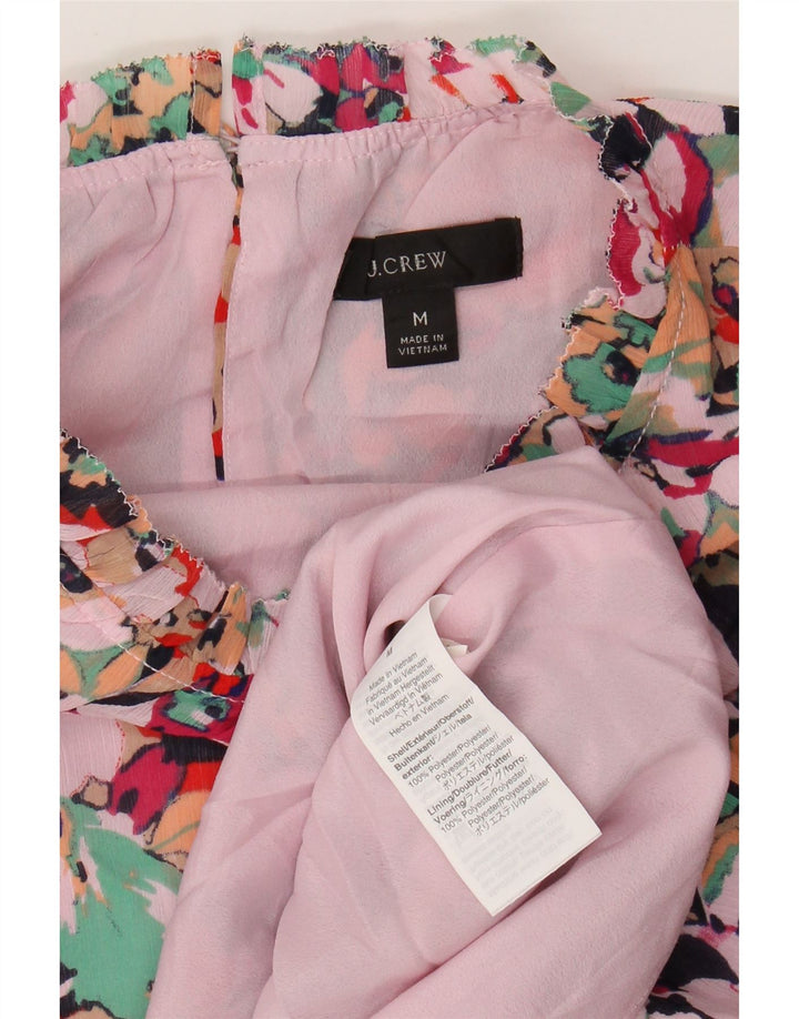 J. CREW Γυναικεία Μπλούζα Τοπ UK 14 Medium Pink Floral Polyester