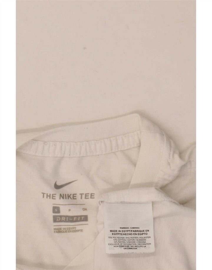 Ανδρικό T-Shirt Nike με γραφικό Dri Fit, μικρό λευκό πολυεστέρα