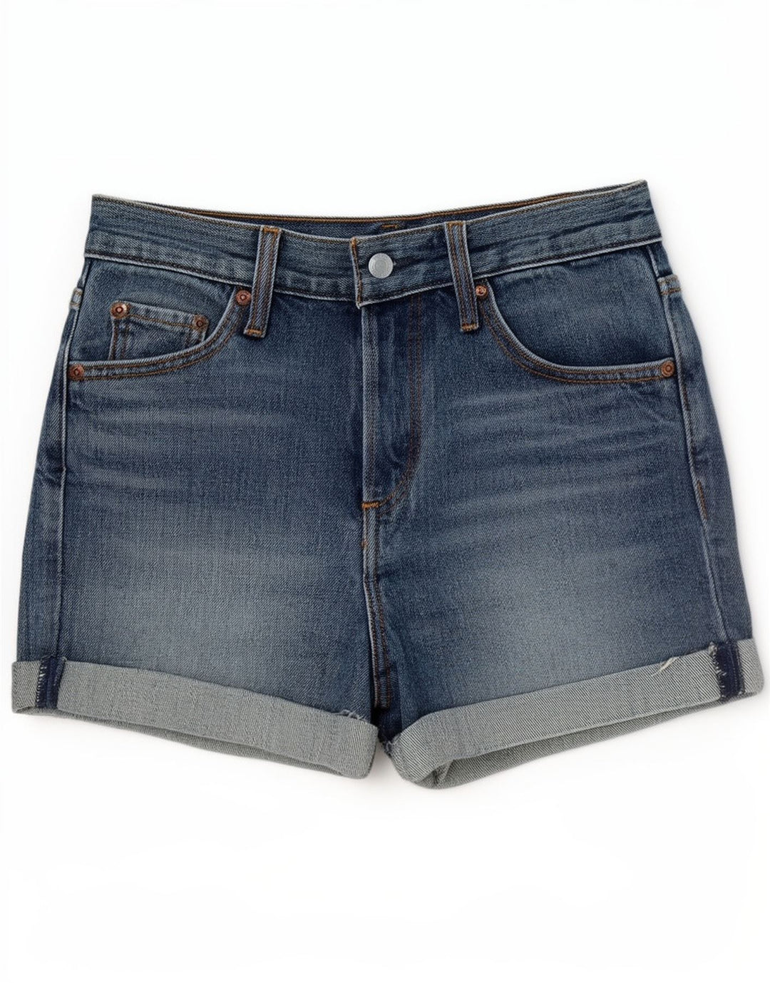 Γυναικείο τζιν σορτς Levi's W26 μικρό μπλε βαμβακερό