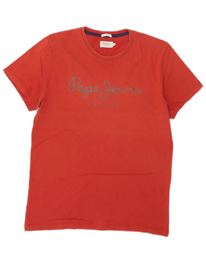 Γραφικό T-Shirt Ανδρικό Jeans Slim Fit PEPE Top Medium Red