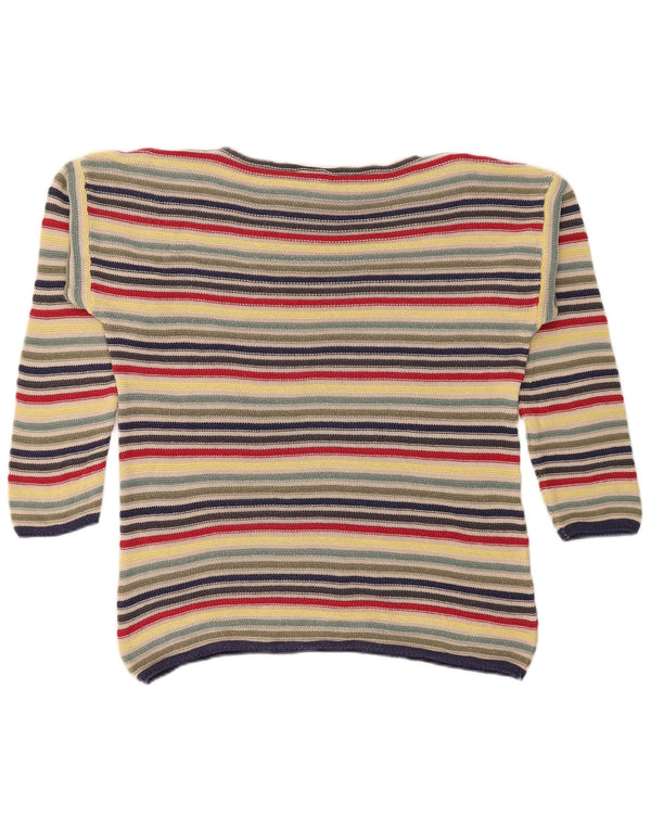 Γυναικείο πουλόβερ Benetton Boat Neck Jumper UK 10 Small πολύχρωμο