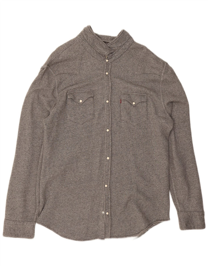 Ανδρικό πουκάμισο Levi's Flannel 2XL Γκρι βαμβακερό