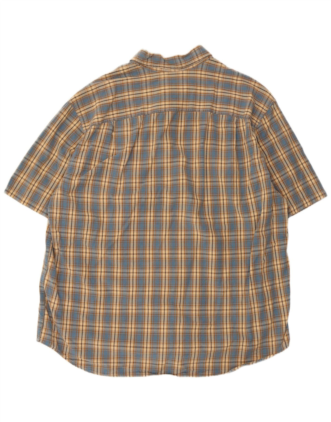 EDDIE BAUER Ανδρικό κοντομάνικο πουκάμισο XL Μπλε βαμβακερό