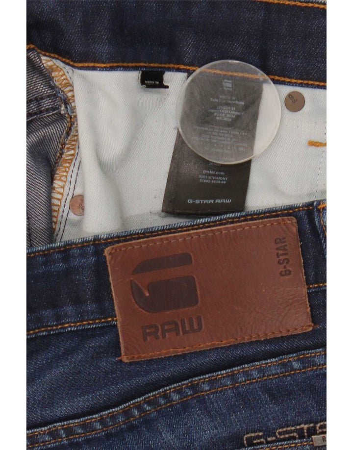 Ανδρικό Slim Jeans G-Star W38 L34 Navy Blue Cotton