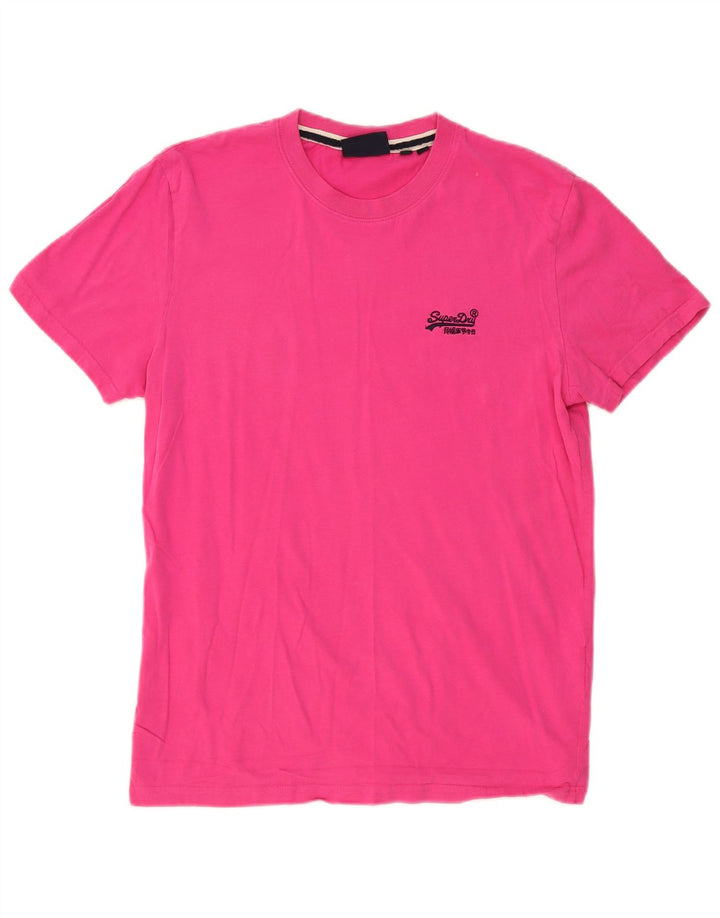 Ανδρικό T-Shirt Superdry Top μεγάλο ροζ βαμβακερό