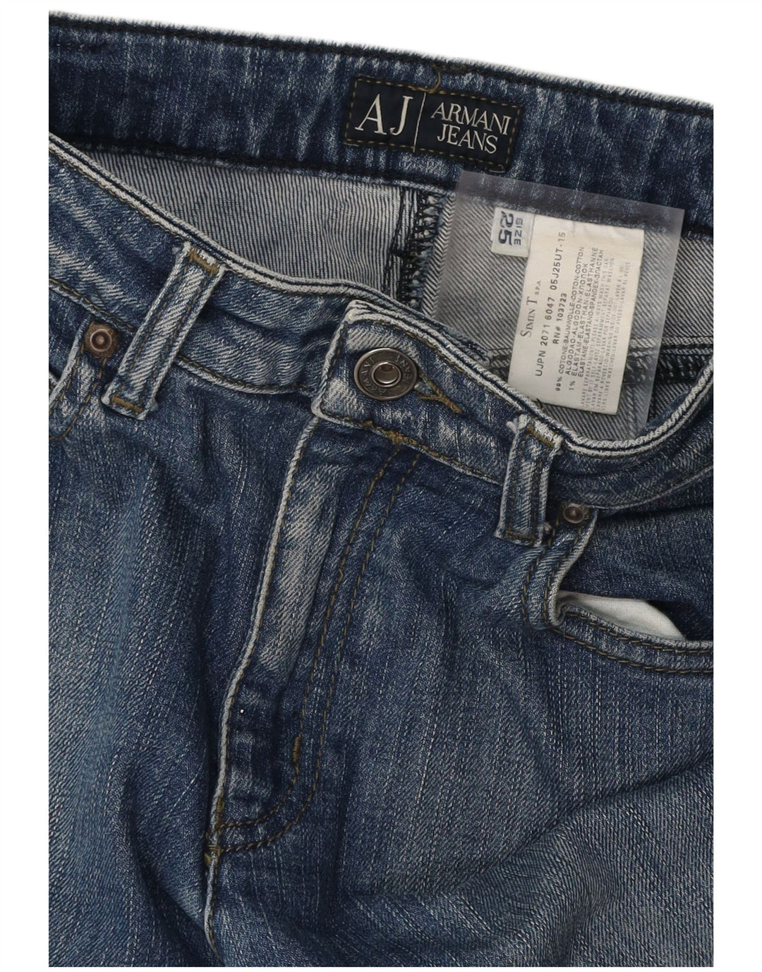 ARMANI Γυναικείο Bootcut Jeans W25 L29 Μπλε βαμβακερό
