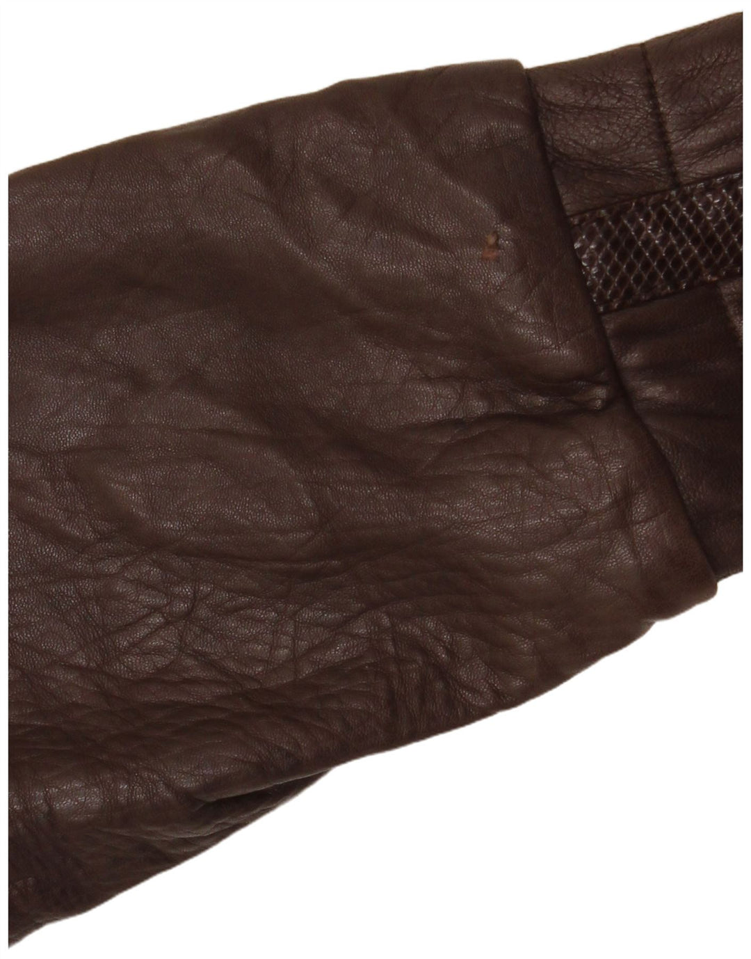 VINTAGE Γυναικείο Δερμάτινο Μπουφάν UK 14 Μεσαίο Καφέ Argyle/Δέρμα Diamond