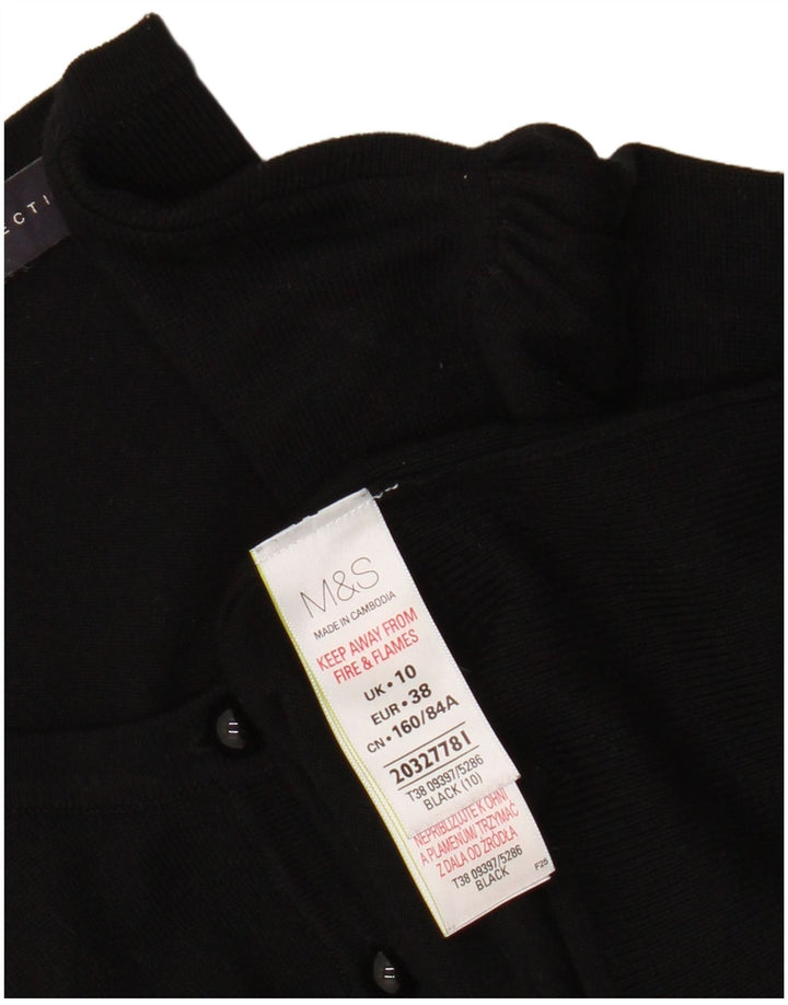 Marks & Spencer Γυναικεία ζακέτα πουλόβερ UK 10 Small Black Viscose
