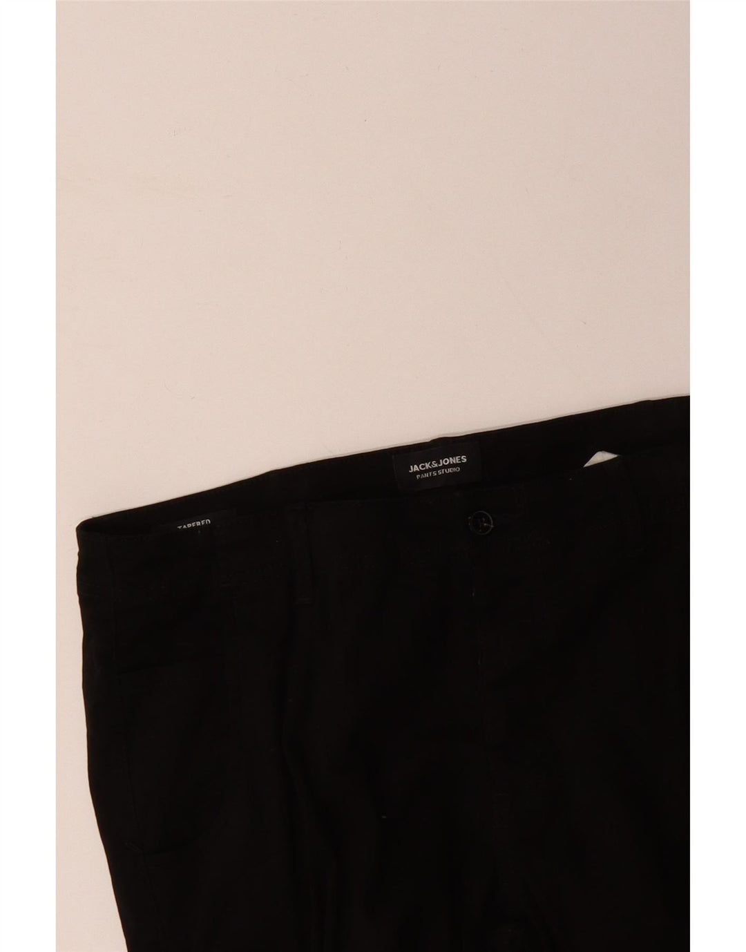JACK & JONES Ανδρικό κωνικό Joggers Cargo Παντελόνι W36 L29 Μαύρο βαμβακερό