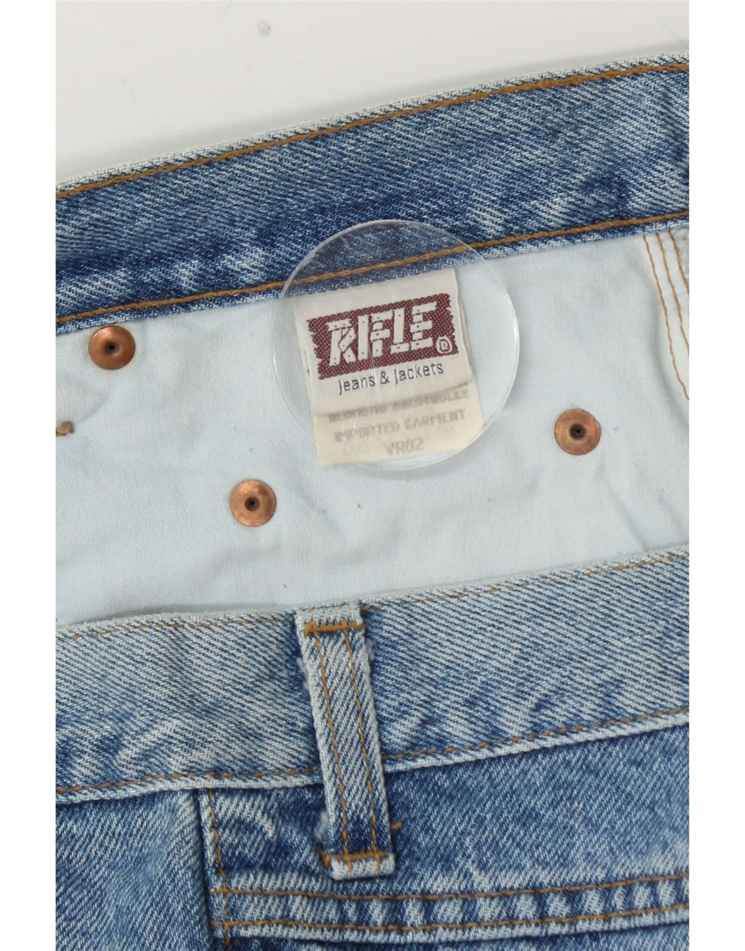 RIFLE Ανδρικό Cropped Loose Jeans W36 L26 Μπλε Βαμβακερό