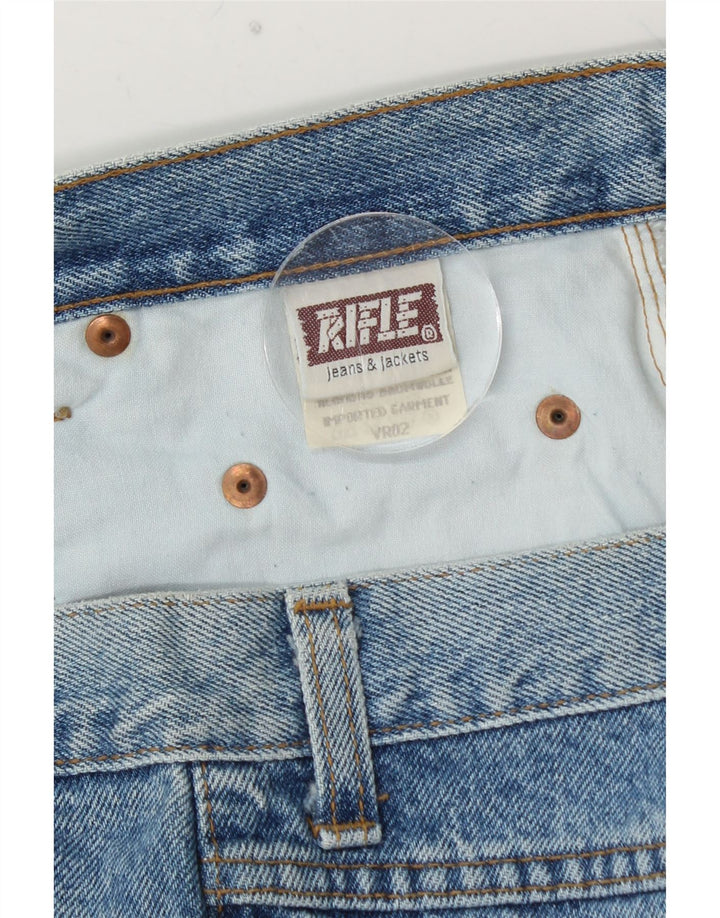 RIFLE Ανδρικό Cropped Loose Jeans W36 L26 Μπλε Βαμβακερό