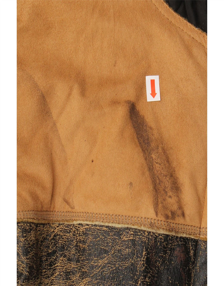 Ανδρικό μπουφάν ENERGIE Sherpa UK 40 Μεγάλο Καφέ Βαμβακερό Patchwork