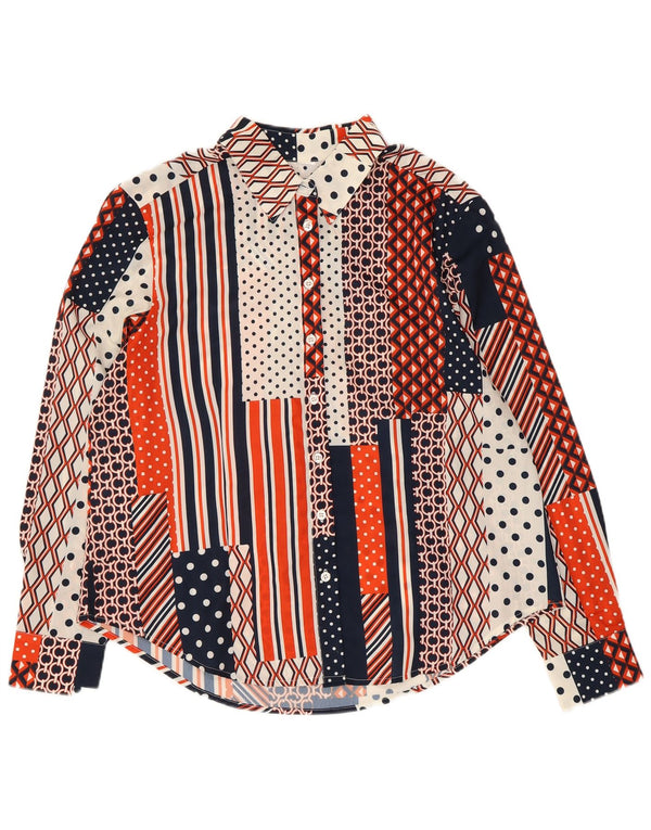 Vintage γυναικείο πουκάμισο UK 18 XL πολύχρωμο συνονθύλευμα