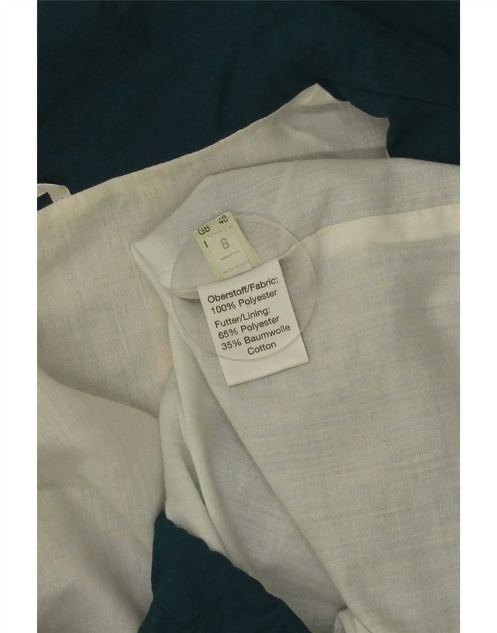 Vintage ανδρική αθλητική φόρμα Top Jacket IT 48 2XL Green Geometric Polyester