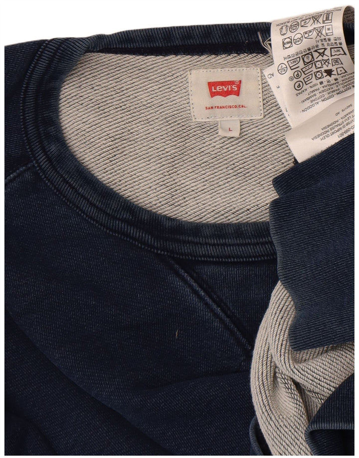 Ανδρικό φούτερ Levi's Jumper Large Navy Blue Cotton