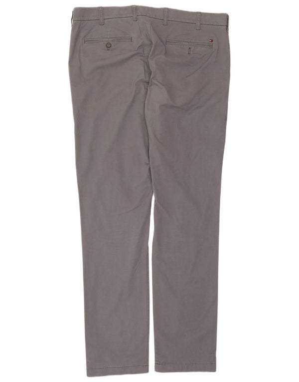 TOMMY HILFIGER Ανδρικό παντελόνι Chino Slim Fit W38 L34 Γκρι βαμβακερό